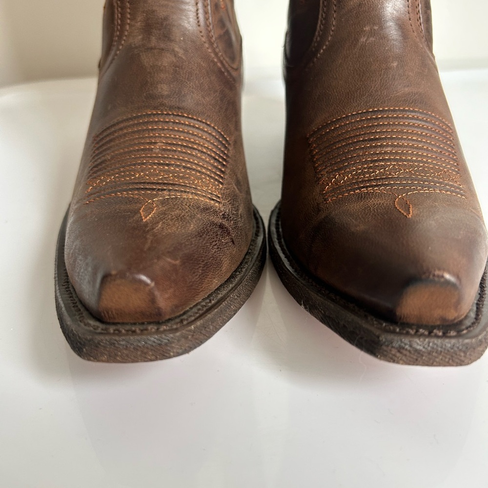 Ariat Brown Leather Western Cowgirl Boots XToe 11” Shaft Style:Tailgate - Picture 9 of 12